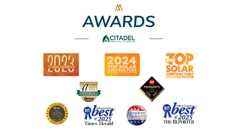 Citadel Roofing and Solar Awards