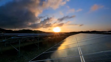 solar-panel-cell-dramatic-sunset-sky-background-clean-alternative-power-energy-concept
